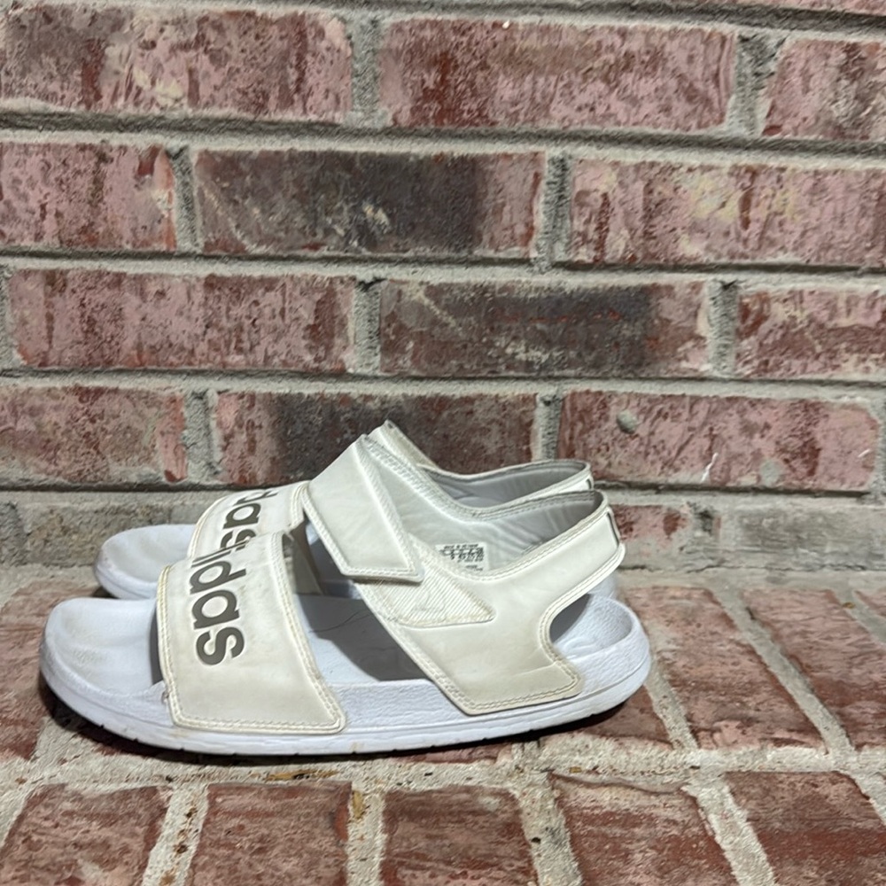 Womens Adidas white sandals size 10